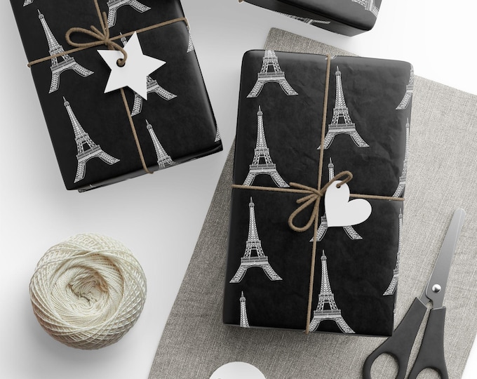 Paris Lifestyle Gift Wrap, Eiffel Tower Gift Wrap, Paris Wrapping Paper, Paris Lovers Gift Wrap, Eiffel Tower Wrapping Paper