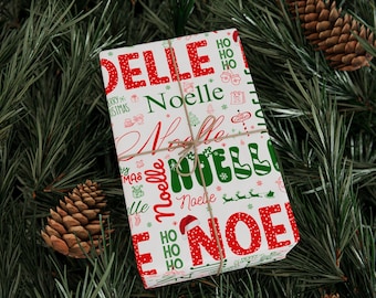 Personalized Wrapping Paper, Christmas Gift Wrap, Christmas Wrapping Paper, Cute Christmas Wrap, Custom Gift Wrap