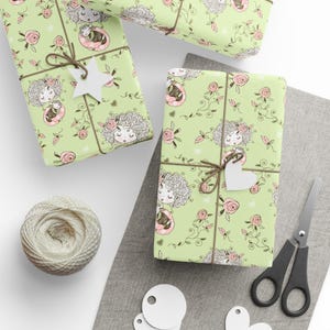 Geschenkpapier mit Blumenmuster zum Muttertag, 90 g/m² Kunstdruckpapier Bild 1