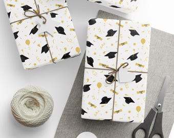 Graduation Gift Wrap - Wrapping Papers, Gift Wrapping, Present Wrap, Celebratory Paper, Party Supplies