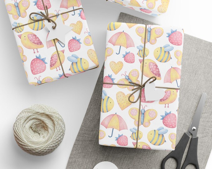 Baby Shower Gift Wrap, Newborn Baby Gift Wrap, Baby Gift Wrap, Baby Boy Gift Wrap, Baby Girl Gift Wrap, Wrapping Paper Roll