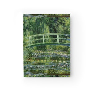 Journal à couverture rigide de Claude Monet, 128 pages blanches, impression enveloppante, carnet de croquis artistiques, journal de griffonnages