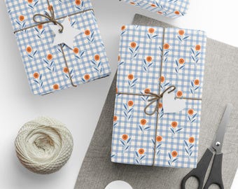 Floral Wrapping Paper: Elegant Gift Wrap, 90gsm Fine Art Paper