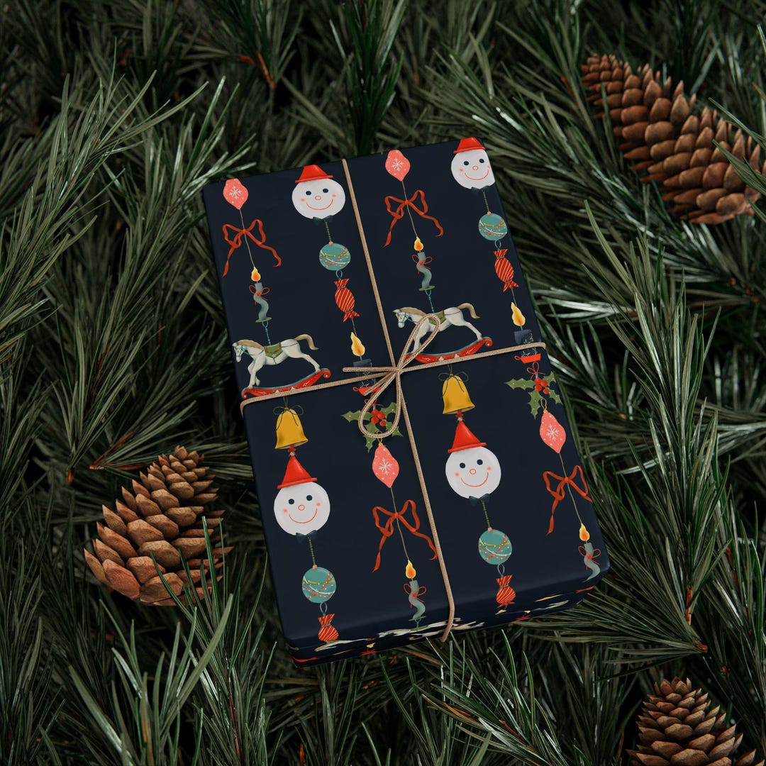 Christmas Gift Wrap, Christmas Wrapping Paper, Cute Christmas Wrap ...
