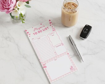 Personalized Magnetic Notepad, Custom Grocery List Pad, Fridge Shopping List