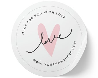 Customizable Round Sticker Label Rolls, VIP Business Label Stickers, Thank you Stickers, Thank you Labels, Small Business Stickers