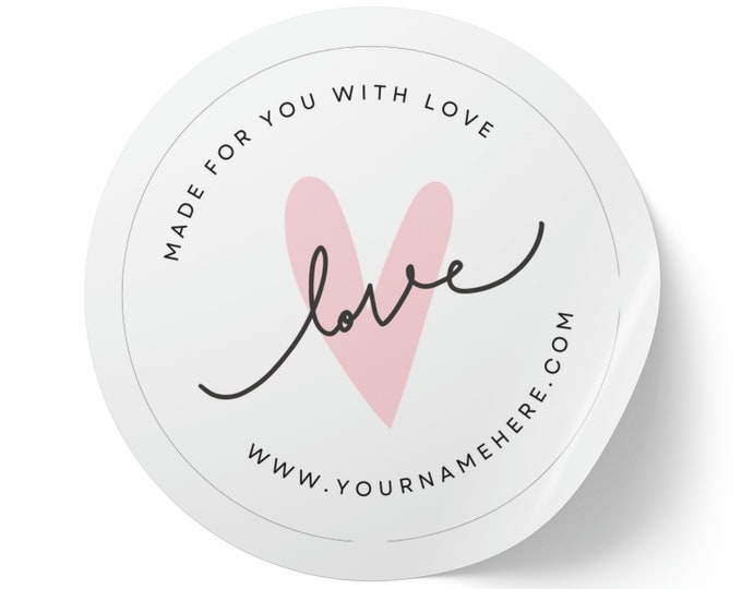 Customizable Round Sticker Label Rolls, VIP Business Label Stickers, Thank you Stickers, Thank you Labels, Small Business Stickers
