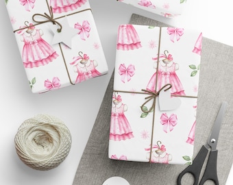 Baby Shower Gift Wrap, Baby Girl Wrapping Paper, Baby Pink Gift Wrap, Newborn Celebrations, Gender Reveal Events, Premium Gift Wrap