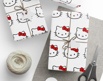 Hello Kitty Wrapping Paper Roll: Birthday Gift Wrap