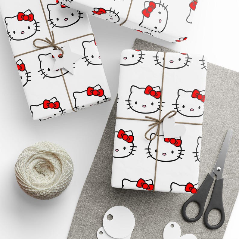 Hello Kitty Wrapping Paper Roll: Birthday Gift Wrap image 1
