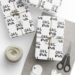 Feminist Gift Wrap, Girl Power Gift Wrap, Women&#39;s Empowerment, Feminist Wrapping Paper, Female Empowerment Gift Wrap, Birthday Gift Wrap