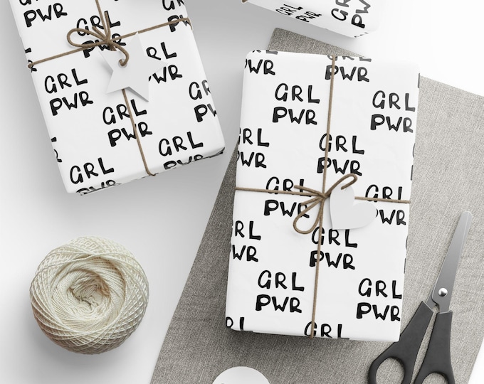 Feminist Gift Wrap, Girl Power Gift Wrap, Women's Empowerment, Feminist Wrapping Paper, Female Empowerment Gift Wrap, Birthday Gift Wrap