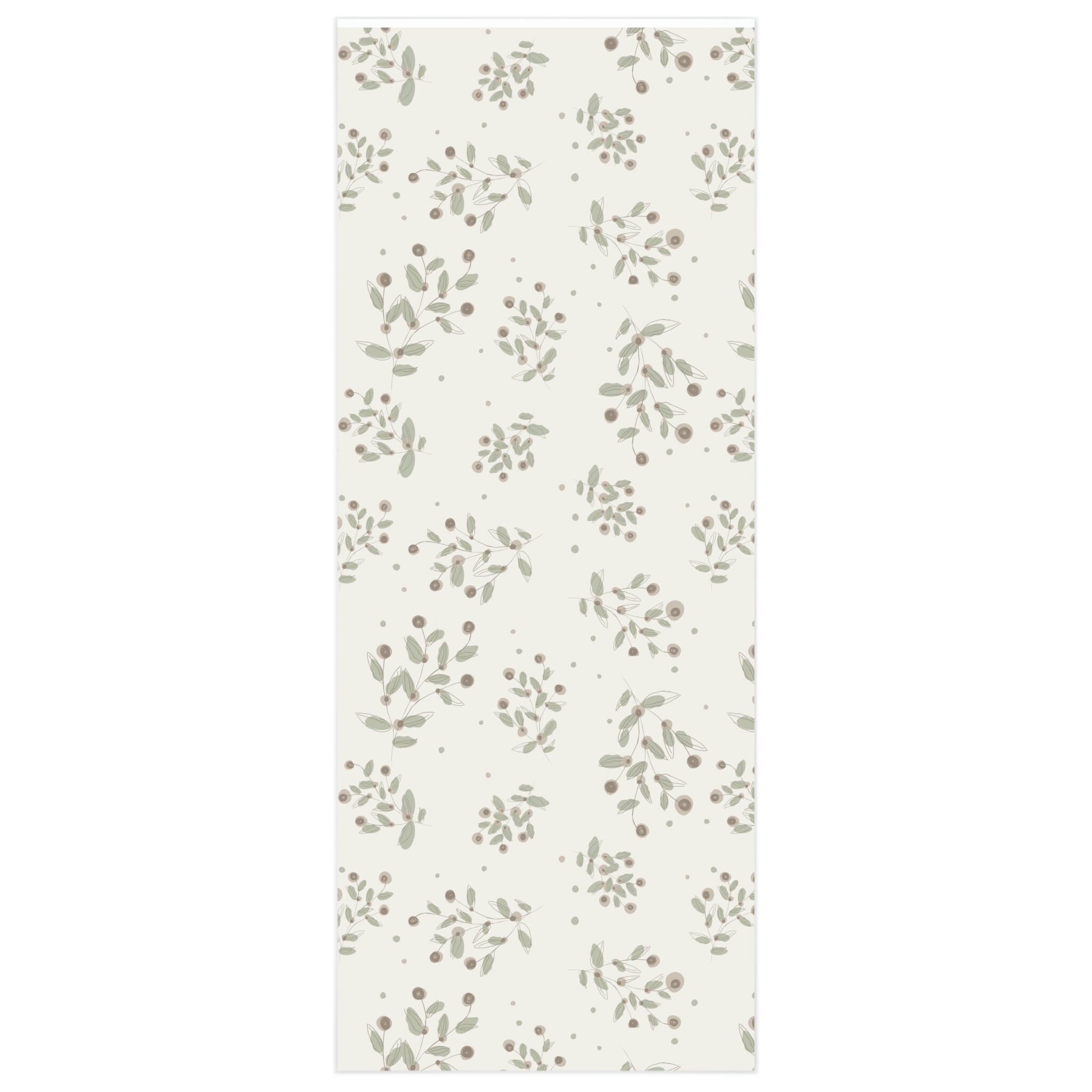 Minimalist Floral Wrapping Paper Floral Wedding Gift Wrap Etsy