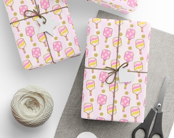 Pickleball Gift Wrap: Pink Party Celebration Wrap