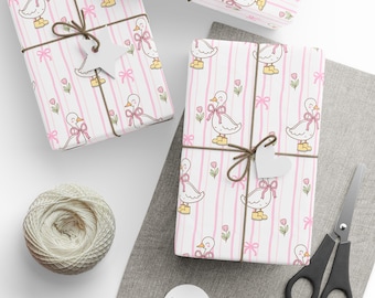 Silly Goose Gift Wrap: Baby Shower Wrapping Paper, High-Definition Print