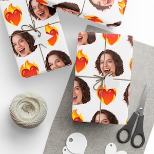 Custom Photo Wrapping Paper, Valentines Day Gift Wrap, Hot Girlfriend Gift Wrap, Hot Wife Wrapping Paper, Personalized Gift Wrap