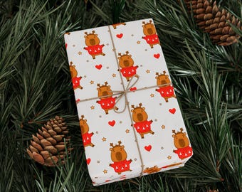 Capybara Christmas Gift Wrap, Holiday Wrapping Paper