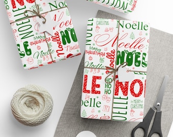 Personalized Christmas Wrapping Paper: Custom Name Gift Wrap