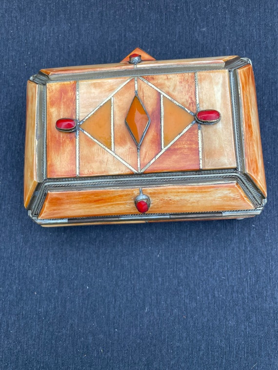 Fdit Boîte à bijoux Alliage hexagramme en forme de bijoux boîte de