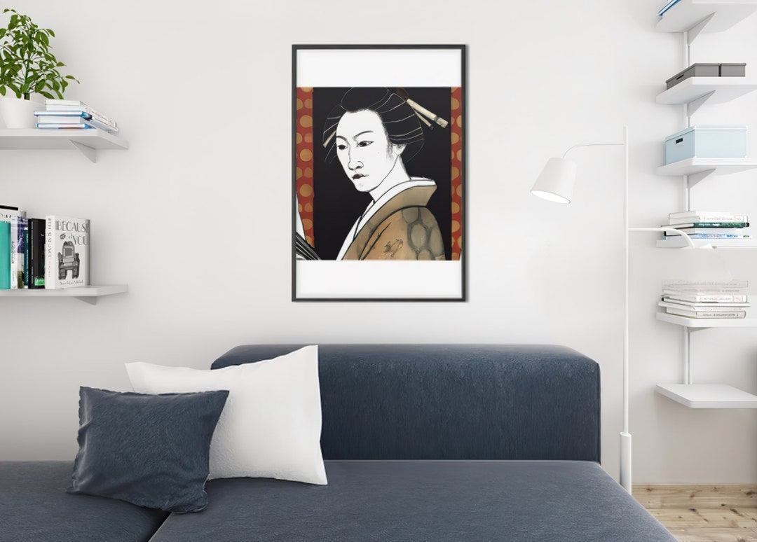 Ukiyoe Style Portrait Art Print Etsy