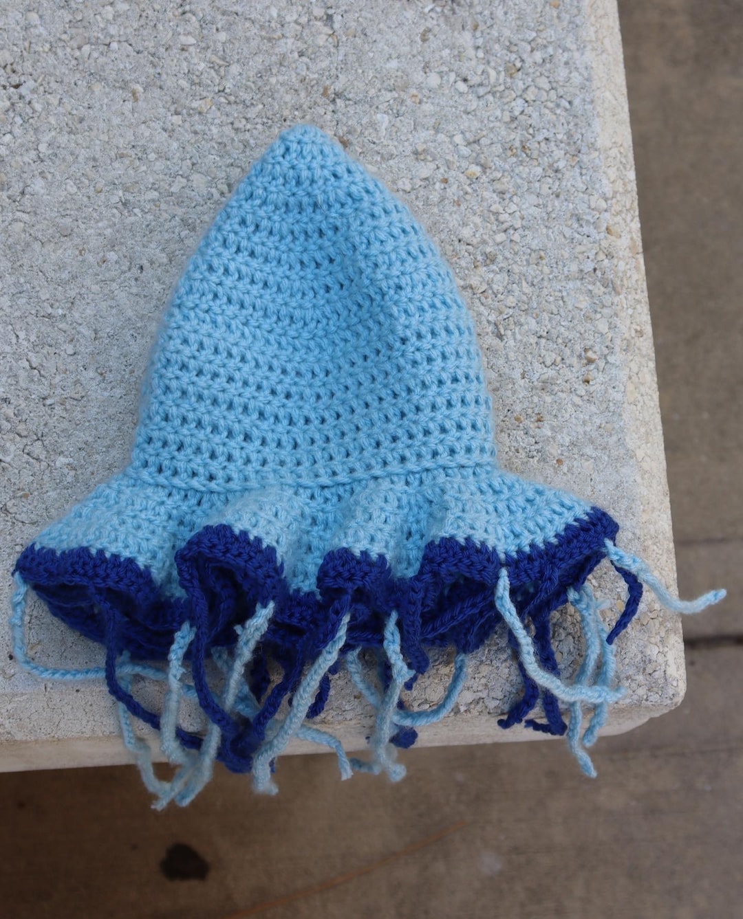 Wavy Crochet Jellyfish Bucket Hat Unisex Crochet Bucket Hat Etsy