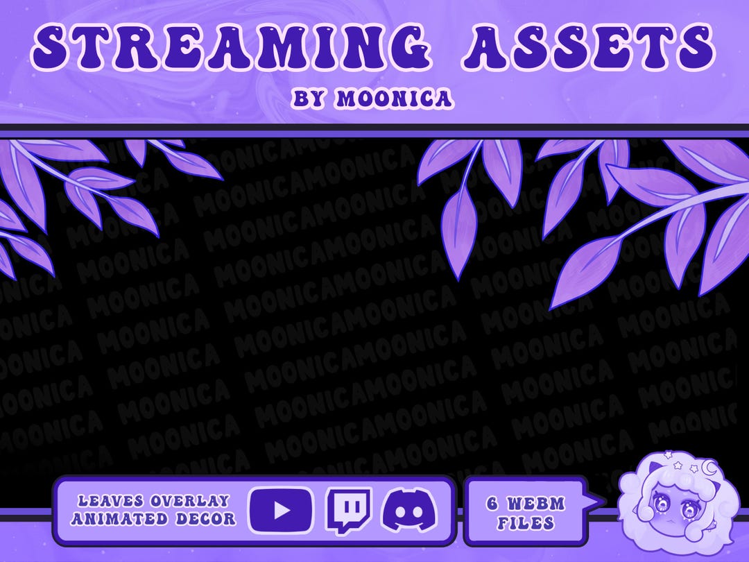 Leaves Animated Stream Decoration | Ambiance | Streaming Assets for ...