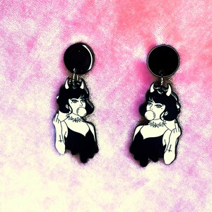 Edgy Devil Girl Earrings