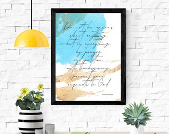 Philippians 4:6 Digital Print