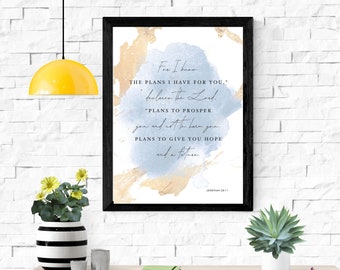 Jeremia 29:11 Digitaldruck