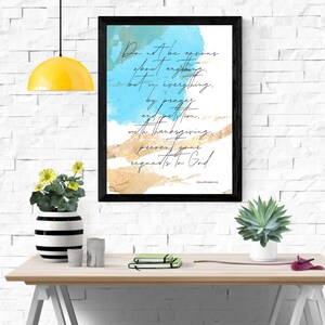 Philippians 4:6 Digital Print