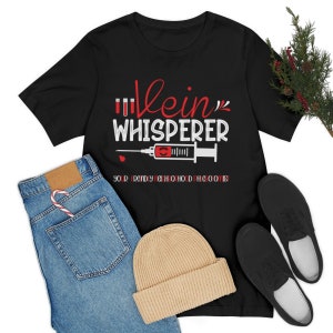 Camisa Whisperer de veia, camisa flebotomista Camiseta flebotomista, camiseta Phelb, camiseta técnica, camisa de laboratório, camiseta jérsei