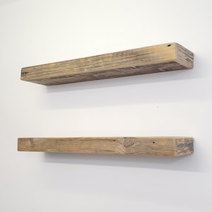 100% AUTHENTIC RECLAIMED WOOD Floating Shelf, Barn wood Shelf, Industrial, Rustic, Wall, Wooden, Mid Century Modern, Vintage, Farmhouse
