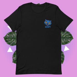 Embroidered Unisex t-shirt Kpop Demon Hunters Tiger  - Derpy Tiger - Kpop Demon Hunters
