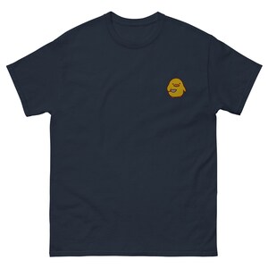 Duck Embroidered T-Shirt, Embroidered Men&#39;s Short Sleeve Shirt