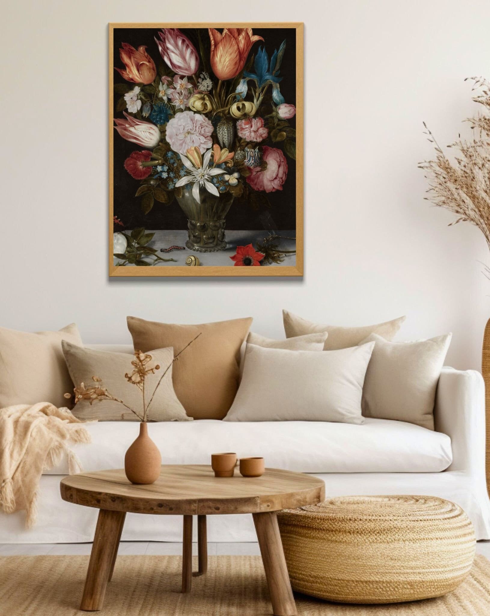 Dark Flower Painting Printable Art Moody Floral Wall Art - Etsy
