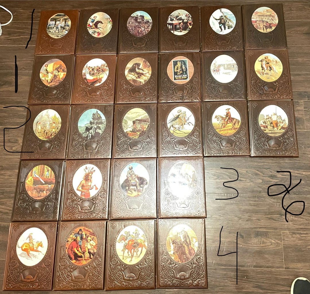 Time Life the Old West Full Set of 26 Leatherette Collectible Books 1st ...
