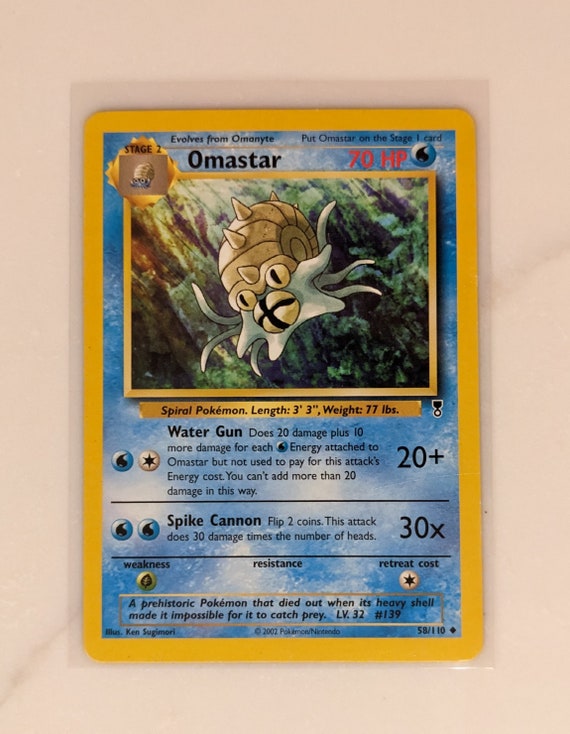 pokemon card omastar Vintage Rare - Omastar EX Power Keepers Non-Holo Pokemon Card 20/108 main image 1