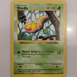 Conjunto base (sem sombra) Weedle 69/102 [comum] - Quase perfeito