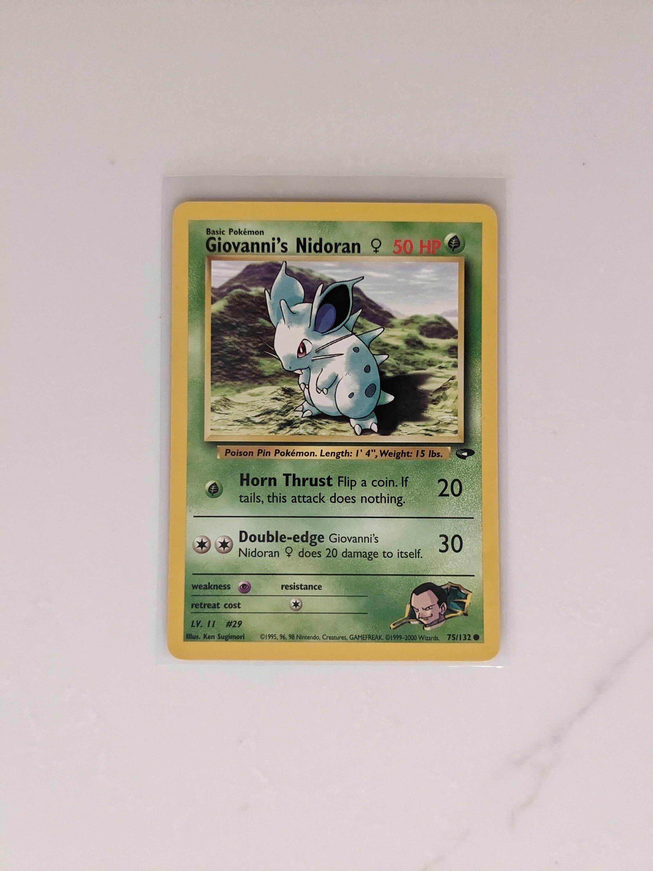 Giovanni's Nidoran 75/132 (common) - Near Mint - Etsy