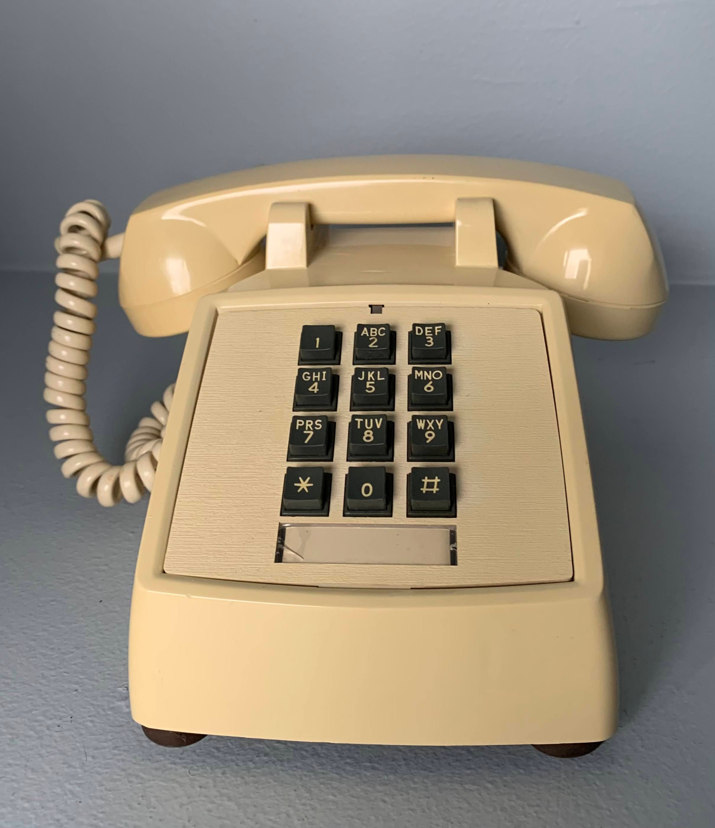 Classic Ivory Touchtone Desk Phone Model 2500 Made in 1984 Etsy Australia