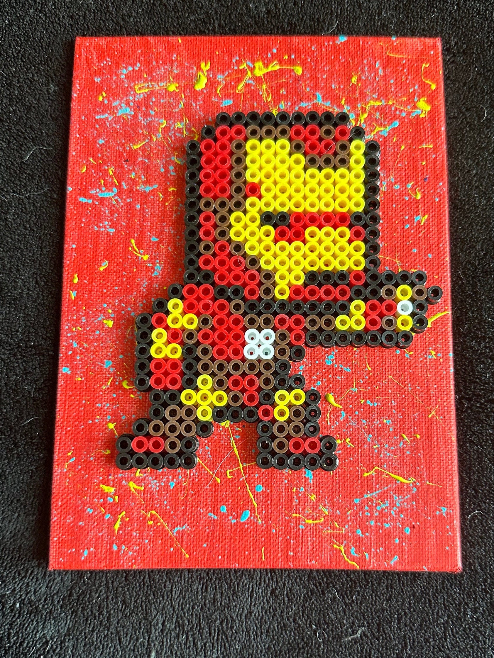 3D Perler Bead Iron Man! 