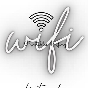 Printable Wifi sign