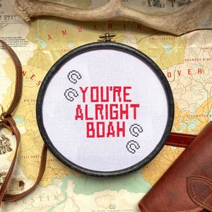 You&#39;re Alright BOAH Red Dead Redemption 2 Cross Stitch Pattern Chart