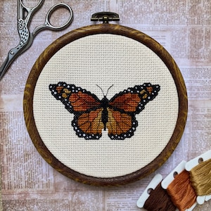 Monarch Butterfly - Cross Stitch PDF Pattern
