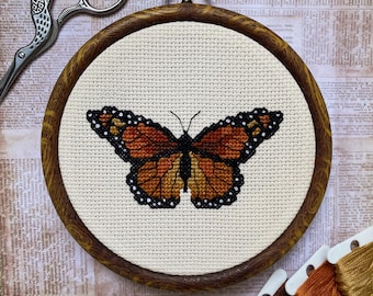 Monarch Butterfly - Cross Stitch PDF Pattern