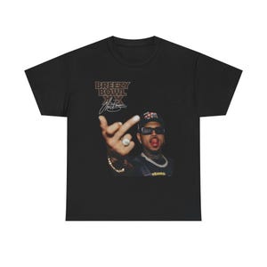 Breezy Bowl 2025 Unisex Tee, Chris Brown T-Shirt, Heavy Cotton Shirt, Music Fan Gift, Concert Merchandise