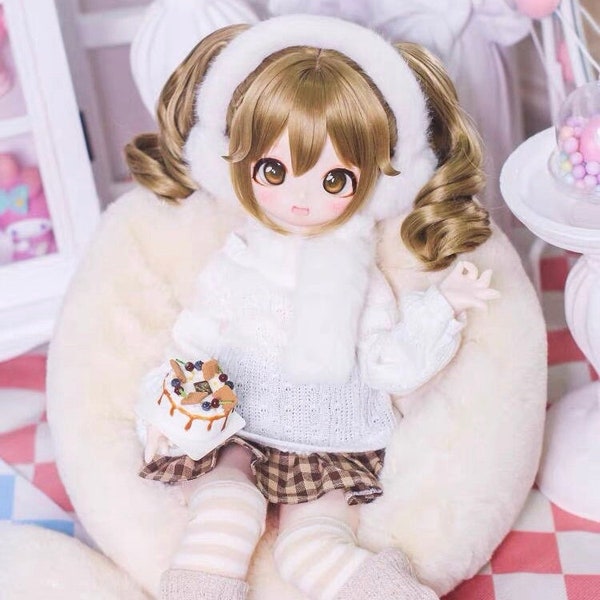 1/4 1/6 Mdd Msd Yosd Costumes d'hiver pour poupée BJD, vêtements de poupée BJD intelligents pour fille en sueur