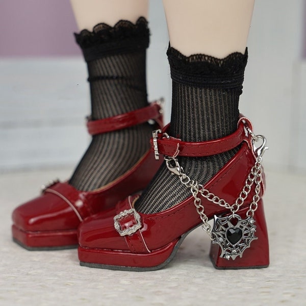 4 Colors 1/4 Msd Mdd BJD Shoes, Smart Doll Sweet High-heeled Shoes