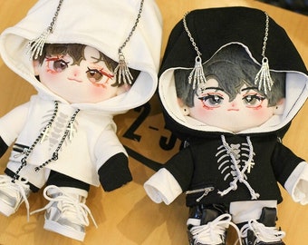 20cm Cotton Doll Clothes, Cool Boy Plush doll outfit