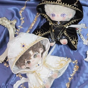 20/10cm Cotton Doll Priest Magic Clothes, Cool Boy Girl Plush doll outfit image 3